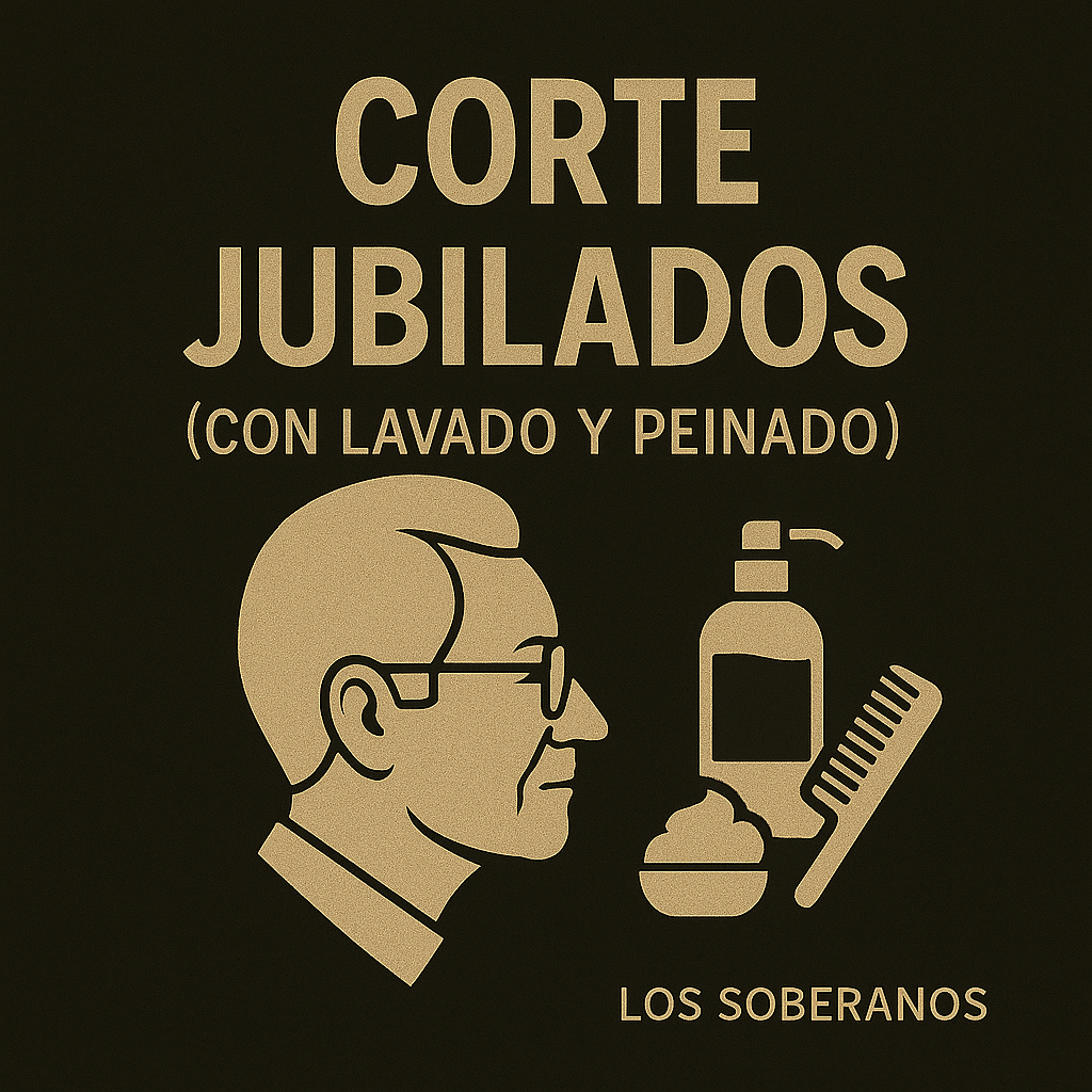 Corte jubilados (con lavado y peinado)