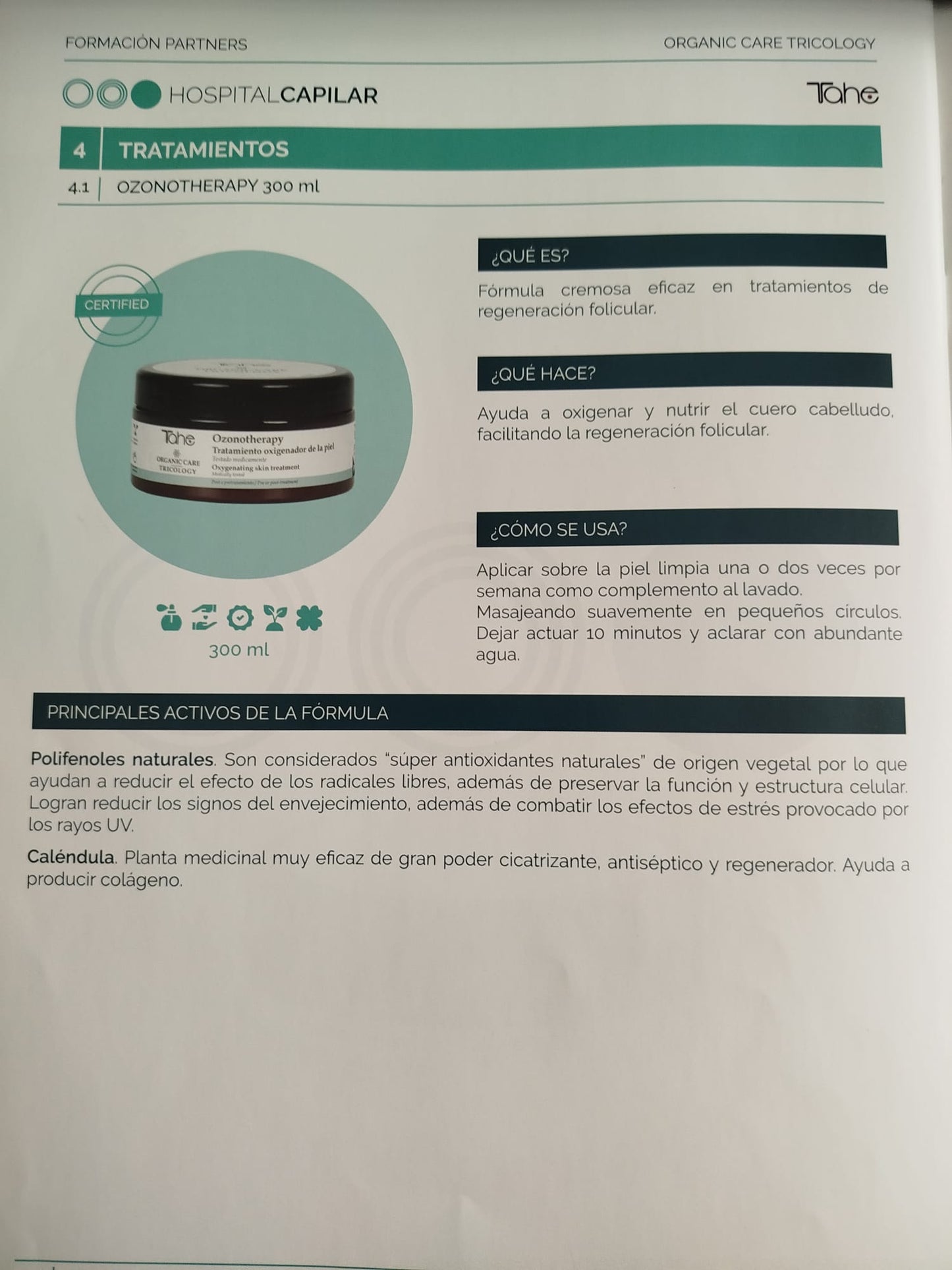 Tratamiento oxigenador de la piel - Tahe