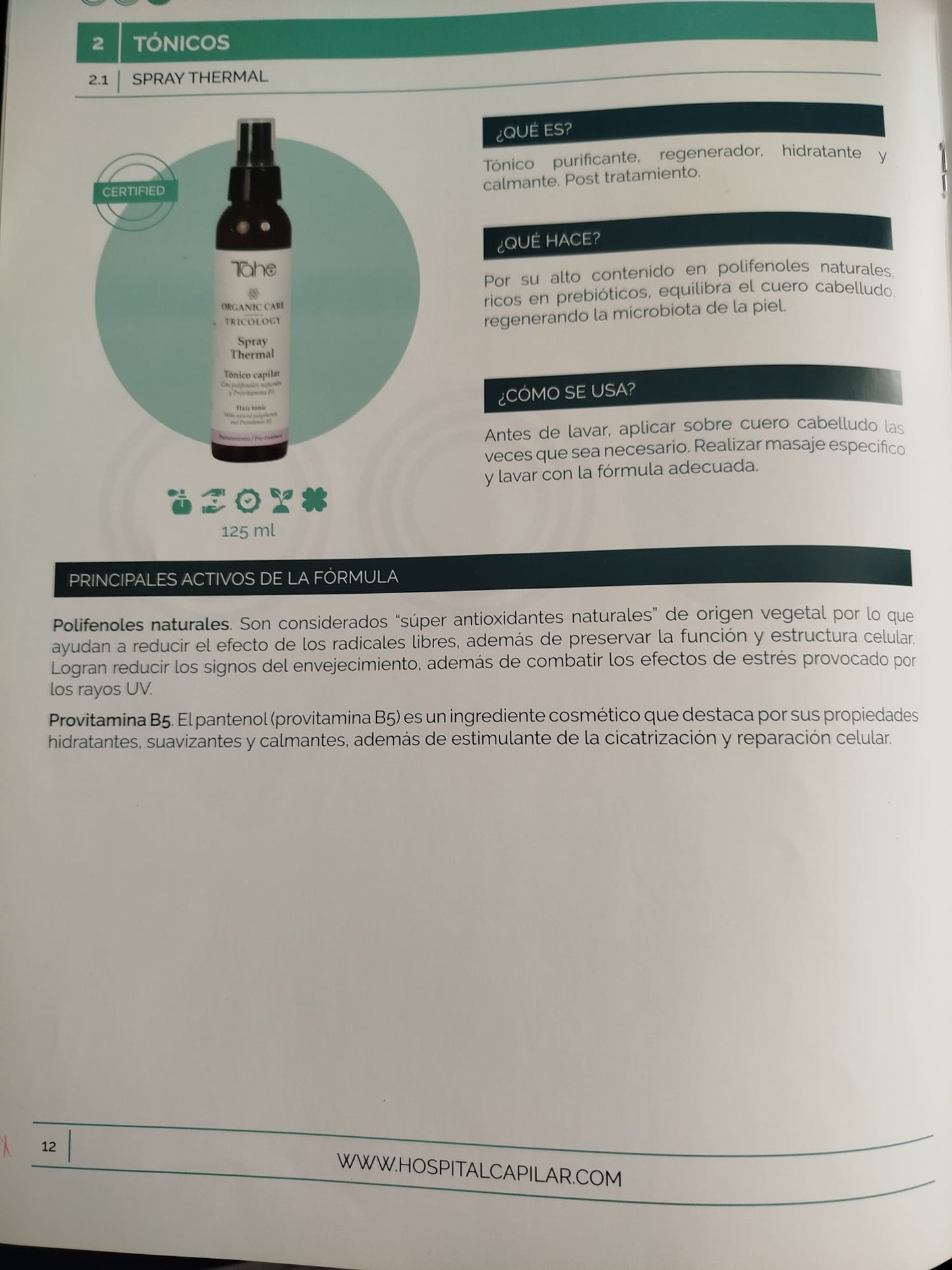 Tónico hidratante y regenerador - Tahe